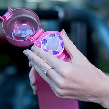 1Pc Air Water Bottle with 1Pc Random Flavor Pods Portable Transparent with Straw Leak Proof Suitable for Outdoor Sports